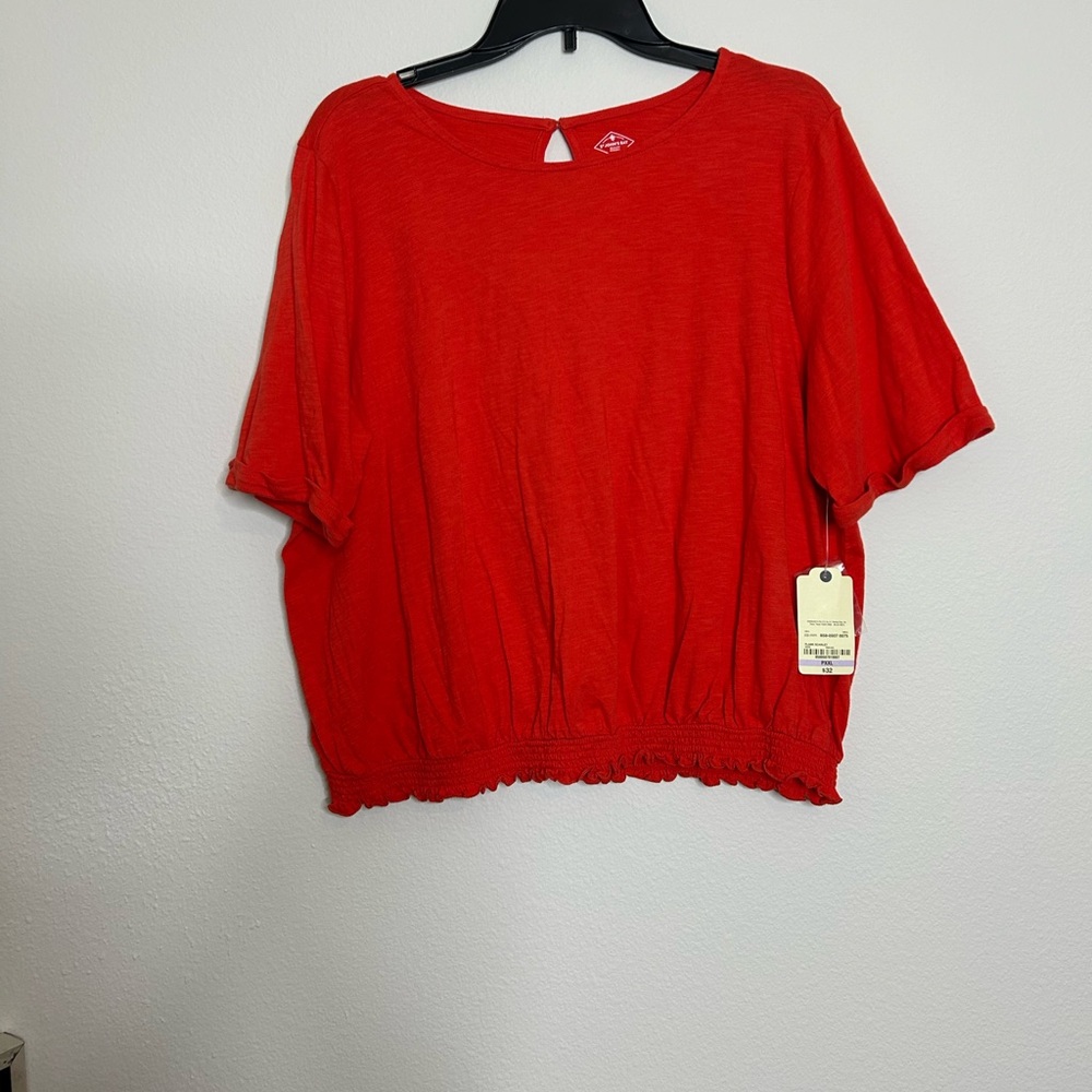 NWT Flame Skarlet Shirt Size PXXL REd D color